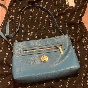 Blue over the shoulder purse
